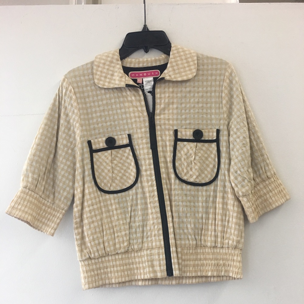 Manoush Jacket - Checkered Print